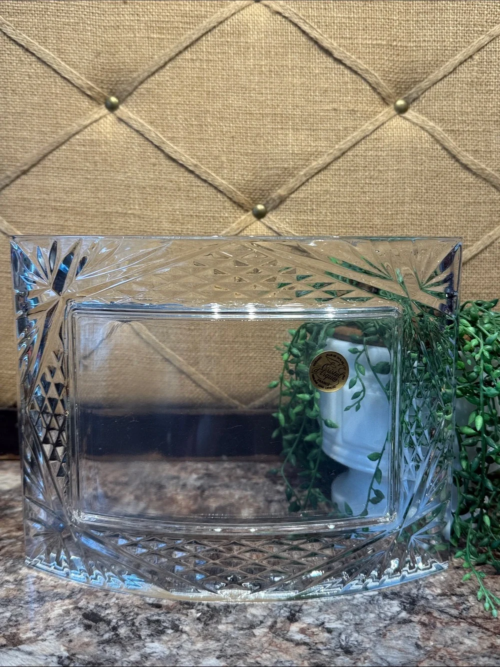 Vintage Crystal Picture Frame